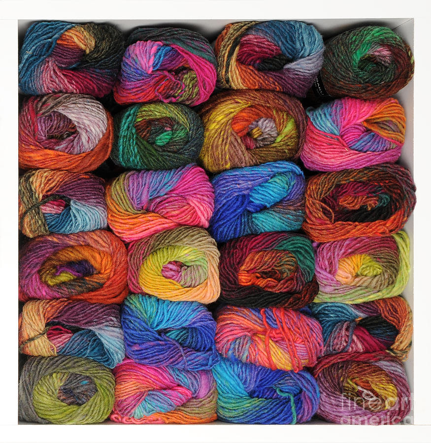 Colorful Knitting Yarn #2 Photograph by Les Palenik