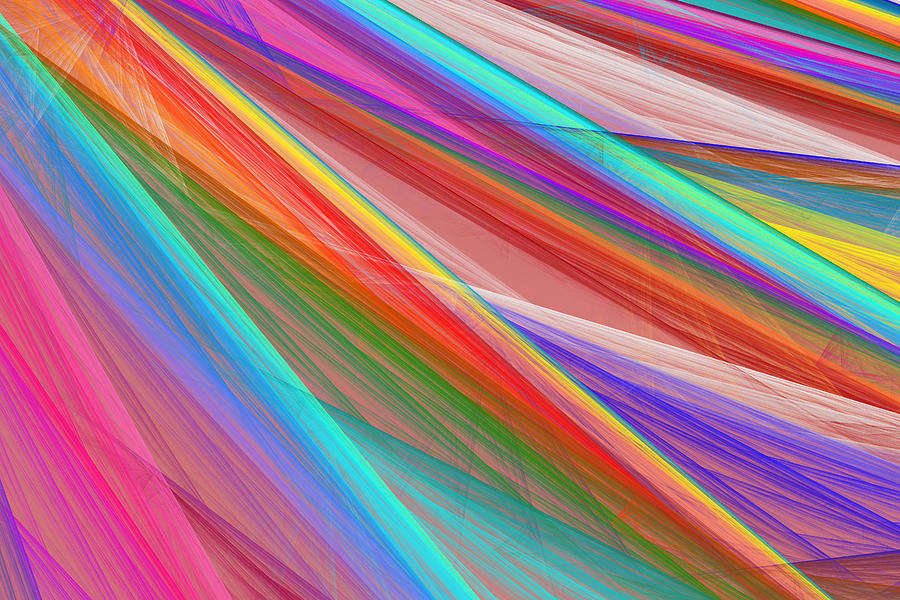 Colorful Straight Line Fractal Flame Background #3 Photograph by Keith Webber Jr