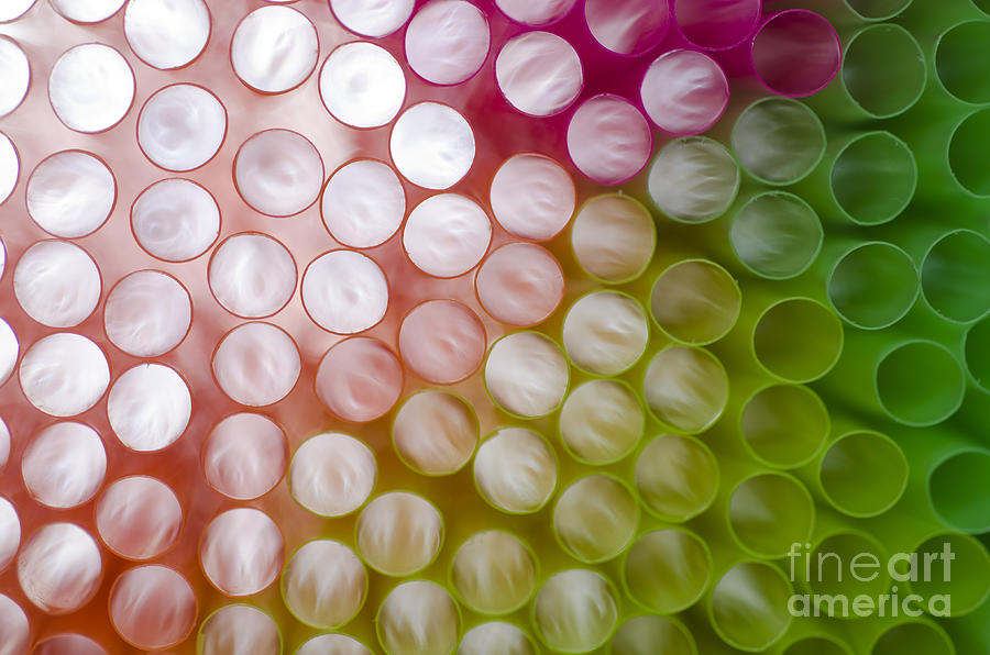Colorful straws #3 Photograph by Mats Silvan