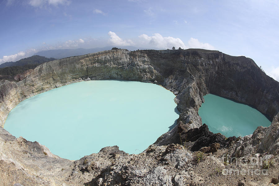 Colourful Crater Lakes Of Kelimutu #3 Photograph by Richard Roscoe