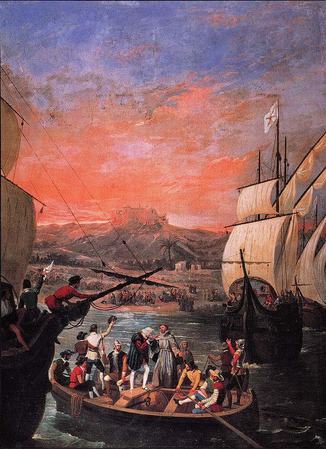 Columbus Departure, 1492 #3 Painting by Granger - Pixels