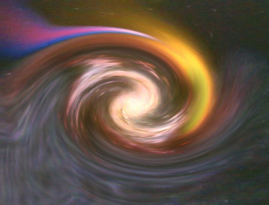 Computer Graphic Of Imaginary Spiral Galaxy Photograph by Mehau Kulyk ...