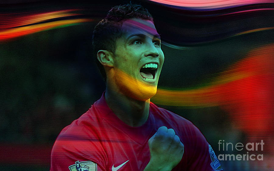 Cristiano Ronaldo #3 Mixed Media by Marvin Blaine