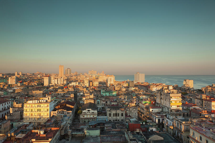 Cuba, Havana, Elevated City View Photograph by Walter Bibikow | Fine ...