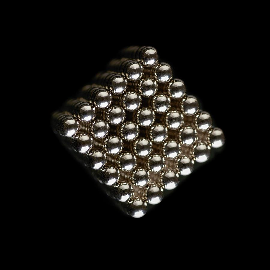Cube Of Neodymium Magnets Photograph by Science Photo Library