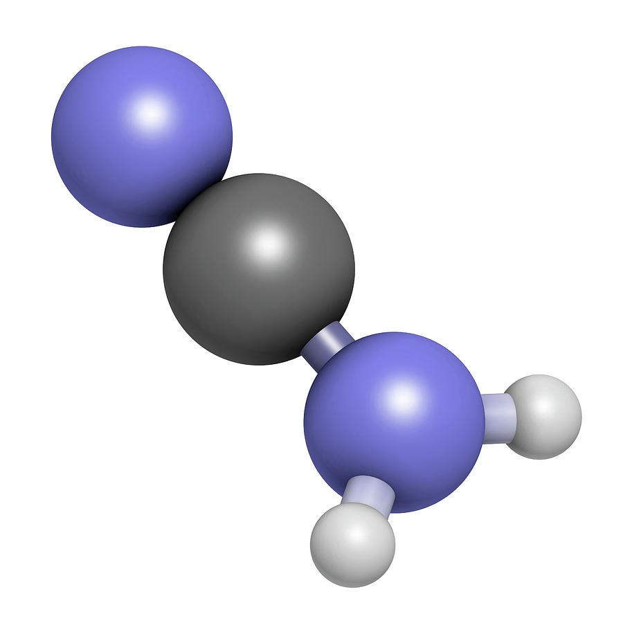 Cyanamide Molecule #3 Photograph by Molekuul