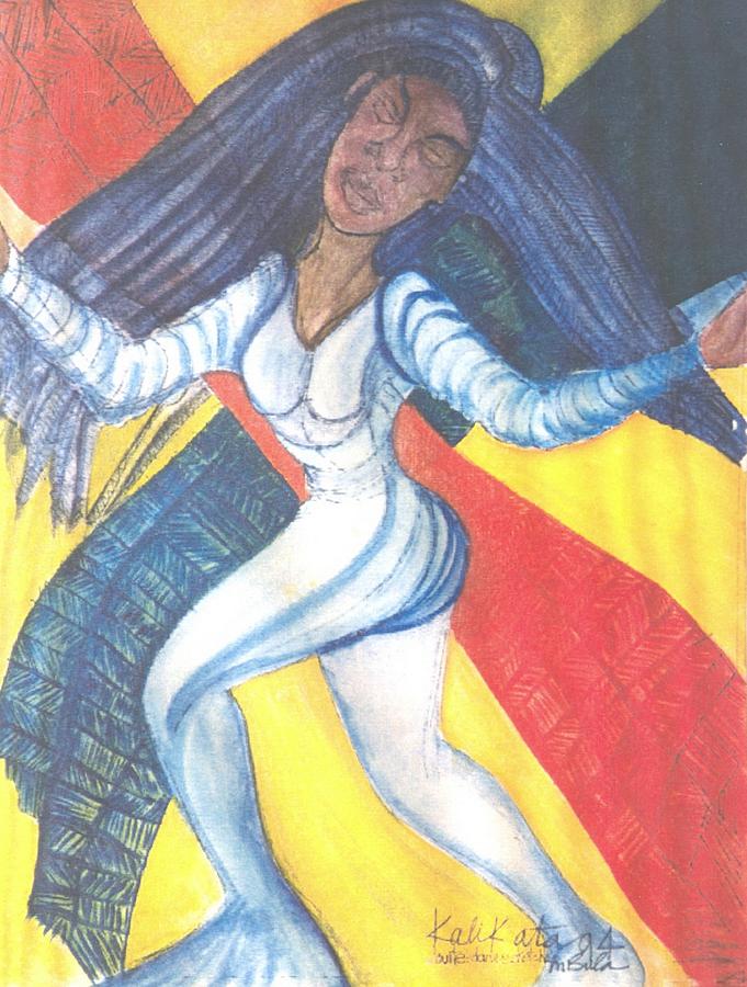 Dancer Painting by Kalikata MBula Dancer Painting by Kalikata MBula
