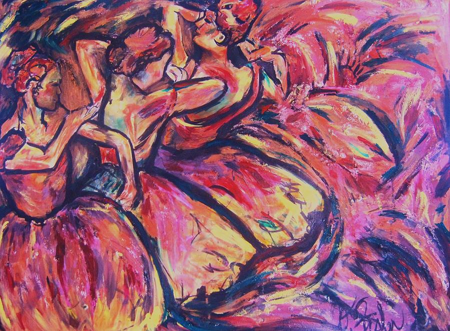 Dancers Painting by Dawn Caravetta