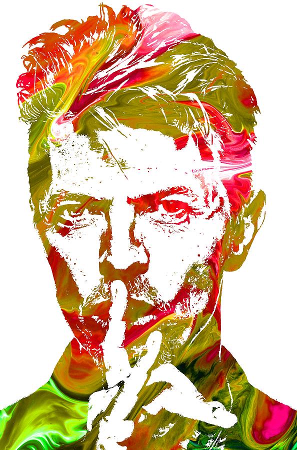 David Bowie - A Colored Pencil Study Photograph by Doc Braham