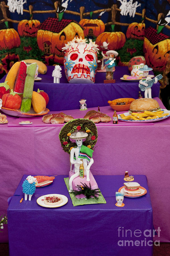 Day Of The Dead Remembrance, Mexico #3 Photograph by John Shaw