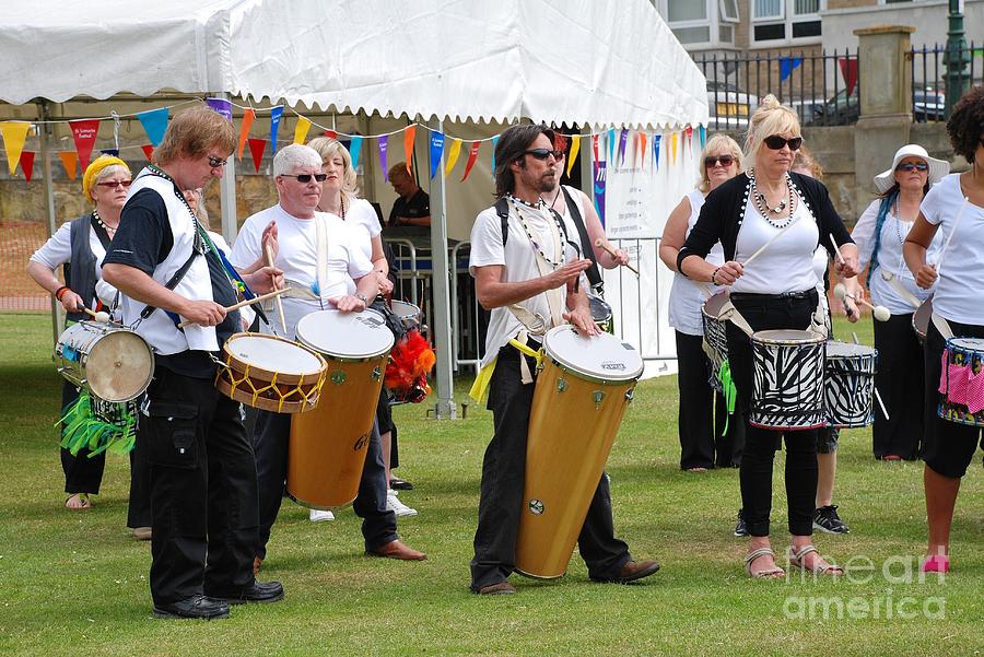 Dende Nation samba drum troupe #3 Photograph by David Fowler