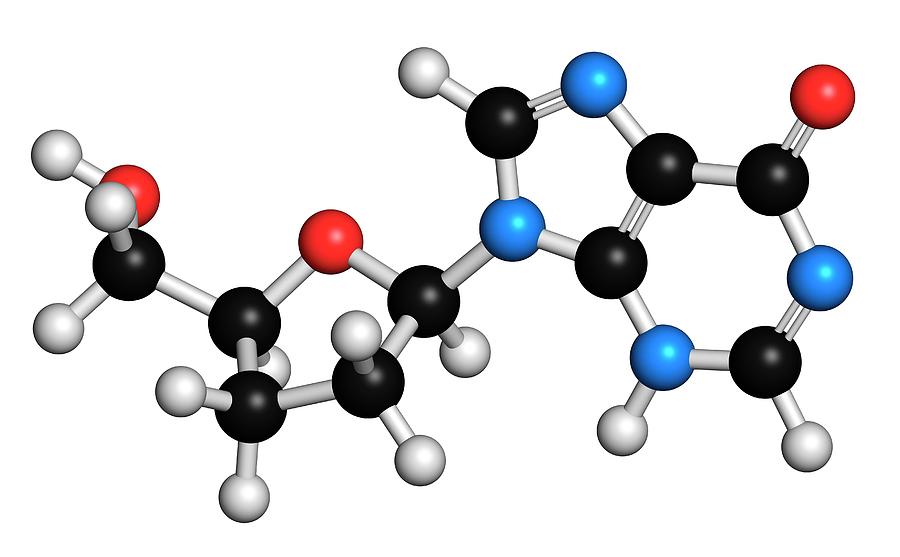 Didanosine Hiv Drug Molecule #3 Photograph by Molekuul
