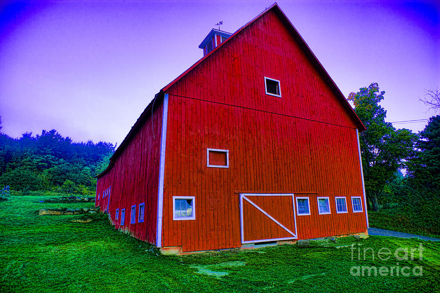Digitally enhanced red barn. #3 Photograph by Don Landwehrle