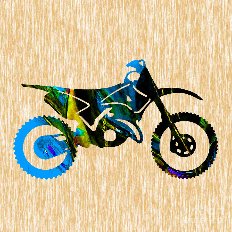 Dirt Bike #3 Mixed Media by Marvin Blaine