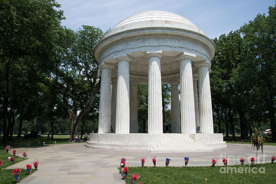 District Of Columbia War Memorial Digital Art By Carol Ailles - Fine 