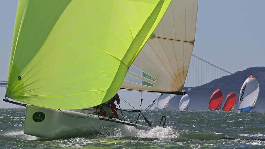 Downwind on The Bay #3 Photograph by Steven Lapkin
