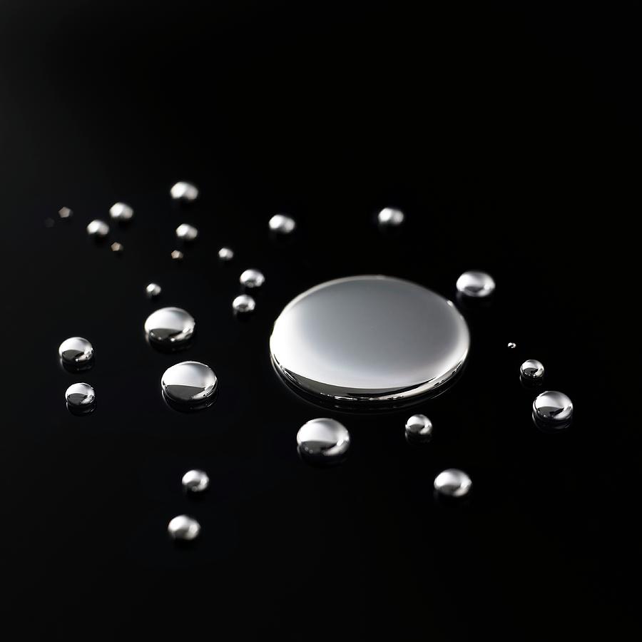 Drops Of Mercury #3 Photograph by Science Photo Library