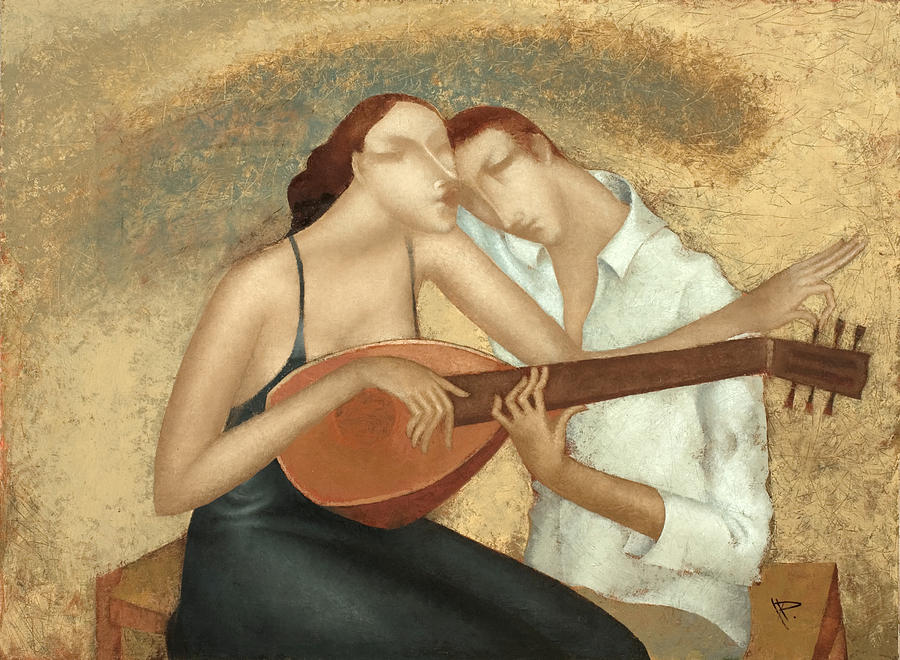 Music Painting - Duet #3 by Nicolay  Reznichenko