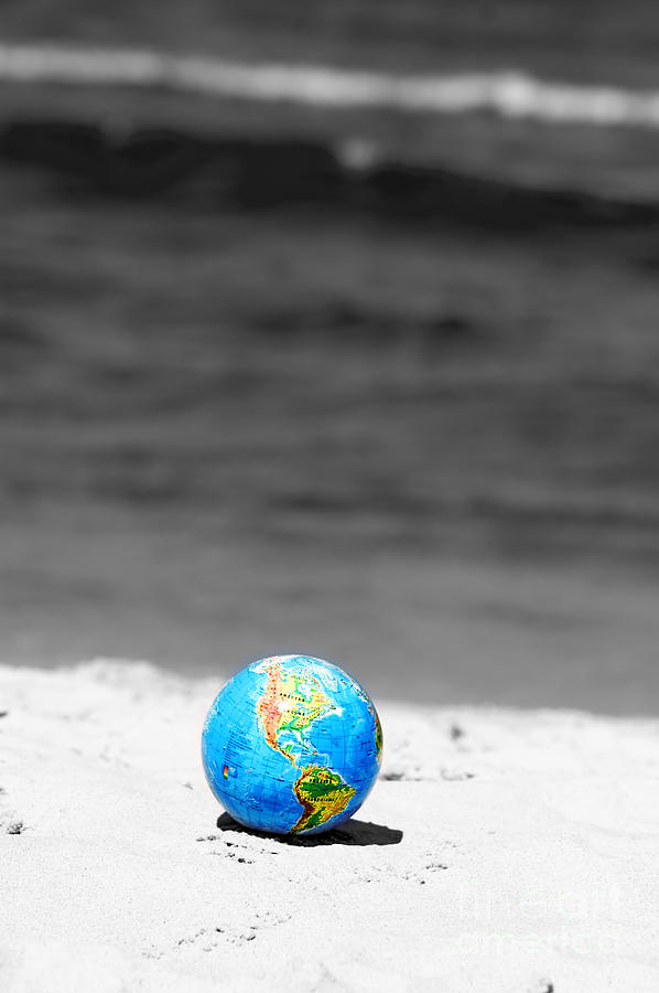 Earth globe. Conceptual image #3 Photograph by Michal Bednarek