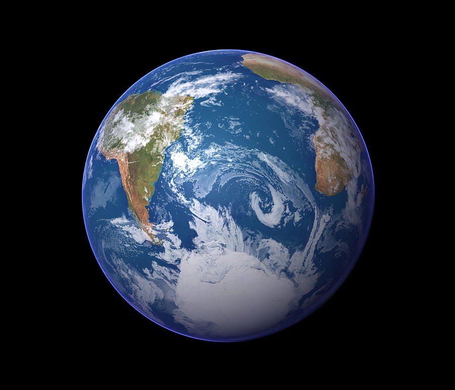 Earth Photograph by Planetary Visions Ltd/science Photo Library - Fine ...