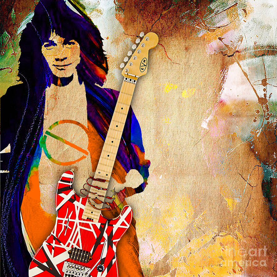 Eddie Van Halen Special Edition Mixed Media by Marvin Blaine - Fine Art ...