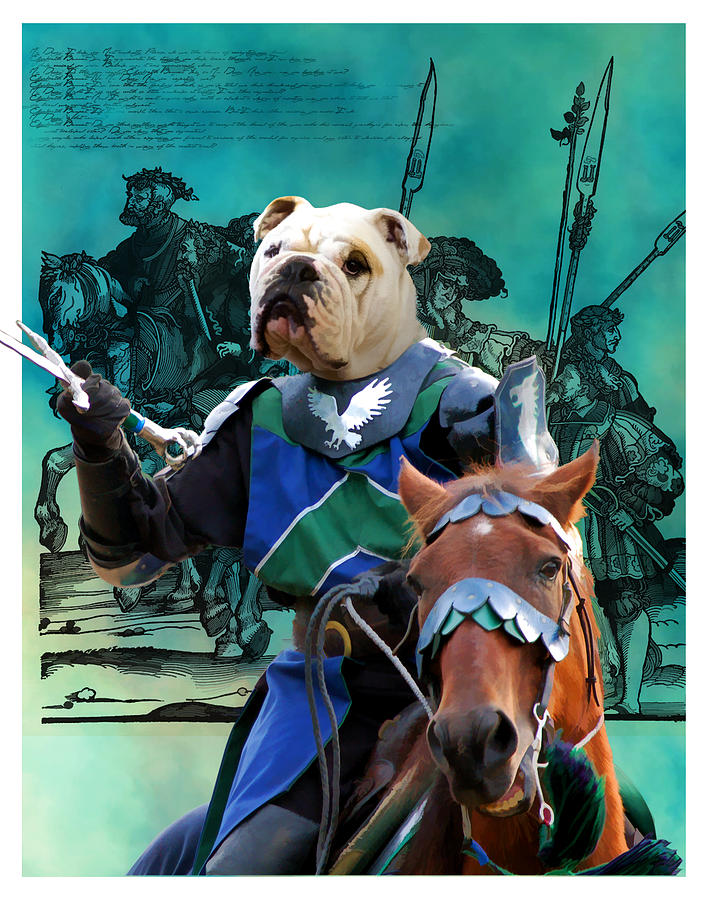 Dog Painting - English Bulldog Art Canvas Print  #3 by Sandra Sij