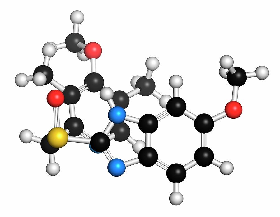 Esomeprazole Peptic Ulcer Drug Molecule Photograph by Molekuul - Pixels