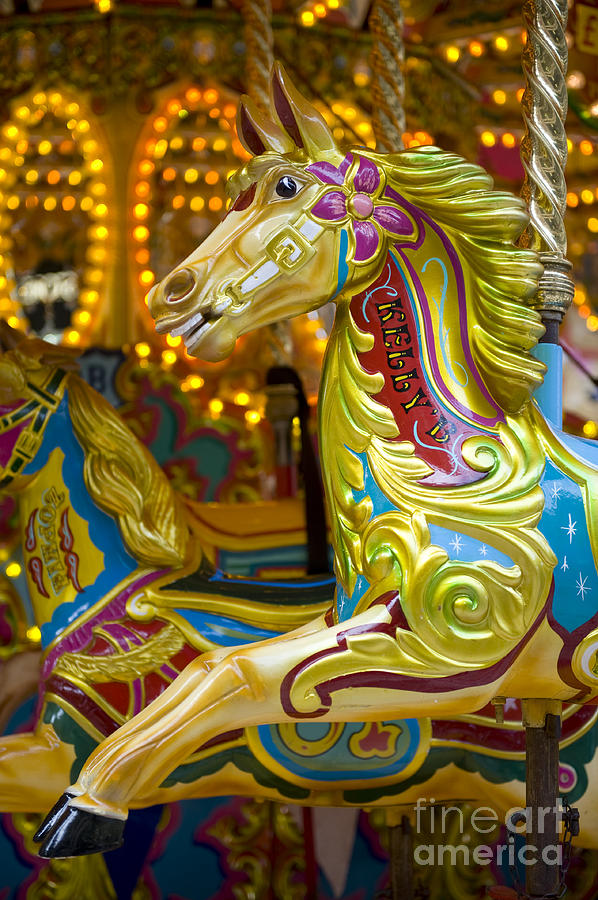 Fairground carousel #3 Photograph by Lee Avison