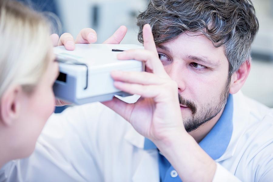 Female Patient Having Eye Examination #3 Photograph by Science Photo Library