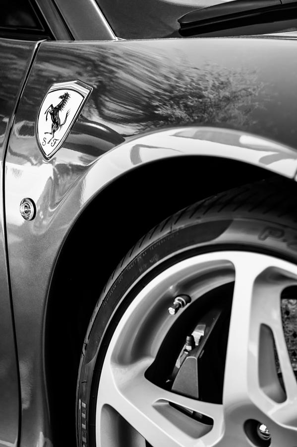 Ferrari Side Emblem #3 Photograph by Jill Reger