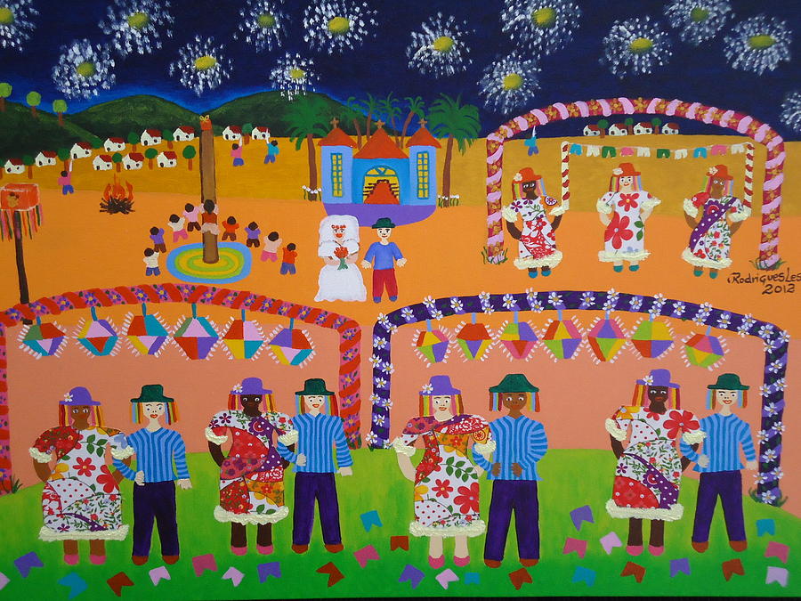 Festa Junina Painting by Rodrigues Lessa - Fine Art America