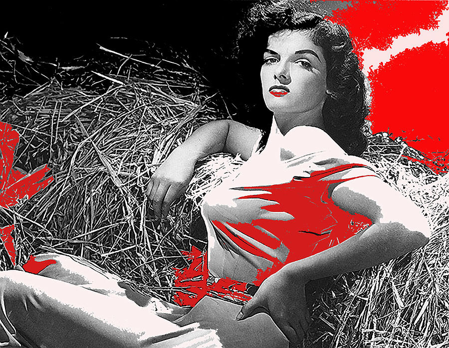 Film Homage Jane Russell The Outlaw 1943 Publicity Photo Photographer George Hurrell 2012 #1 Photograph by David Lee Guss