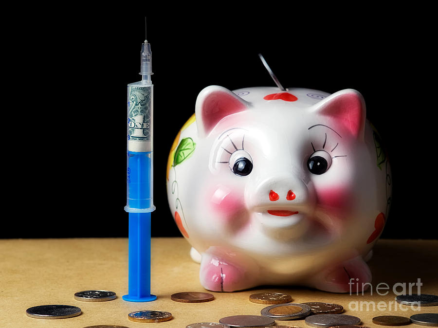 Coin Photograph - Financial injection #3 by Sinisa Botas
