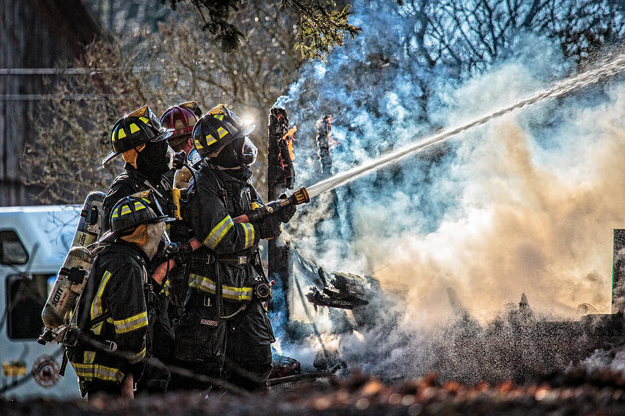 Firefighters #3 Photograph by Everet Regal