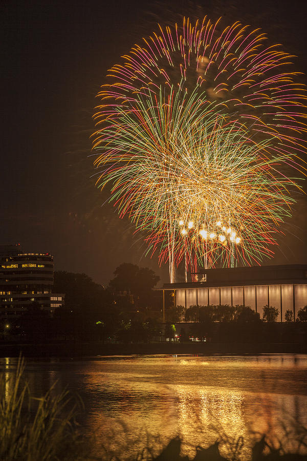 Fireworks Over Kennedy Center Photograph