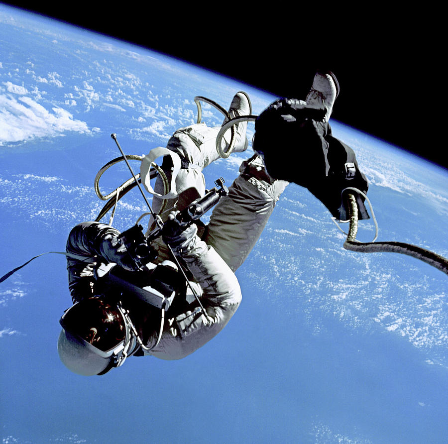 First American Space Walk Photograph By Nasa Science Photo Library Pixels