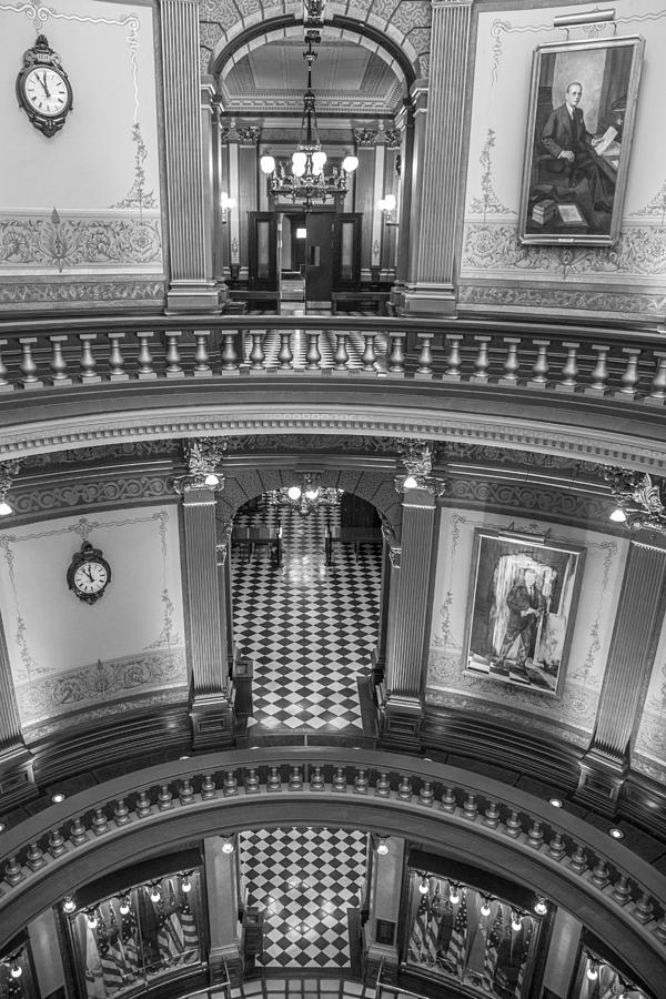 3 floors Michigan State Capitol  Photograph by John McGraw