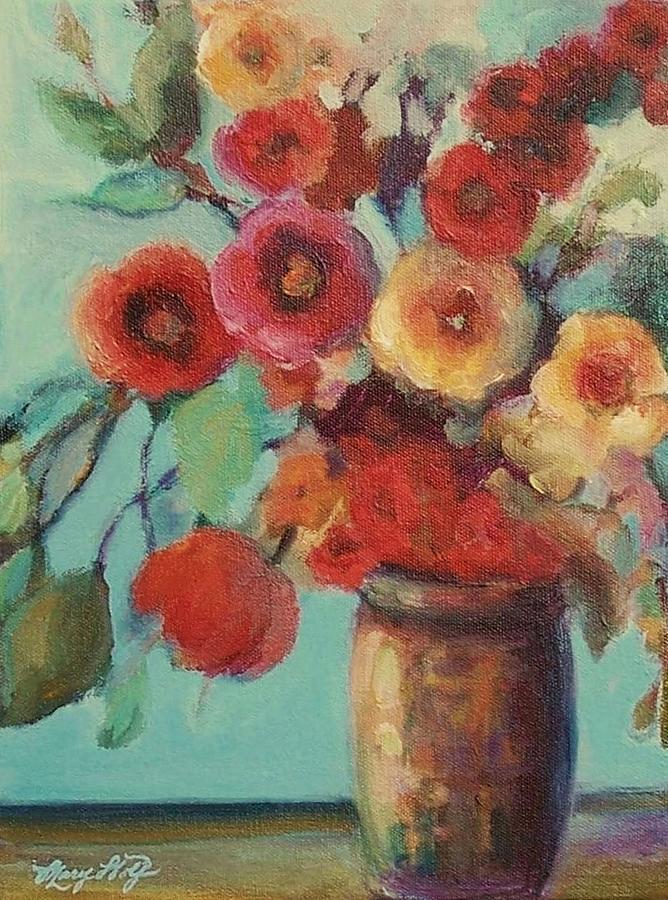 Flower Painting - Floral Painting #1 by Mary Wolf