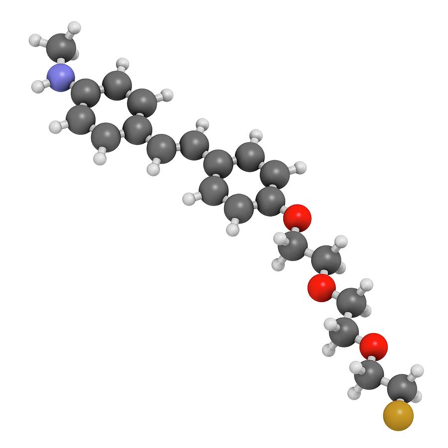 Fluorine Photograph - Florbetaben Radiopharmaceutical Molecule #3 by Molekuul