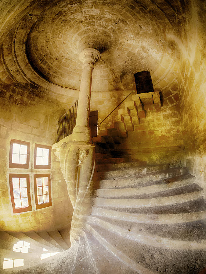 Architecture Photograph - France, Provence, Lourmarin, Spiral #3 by Terry Eggers