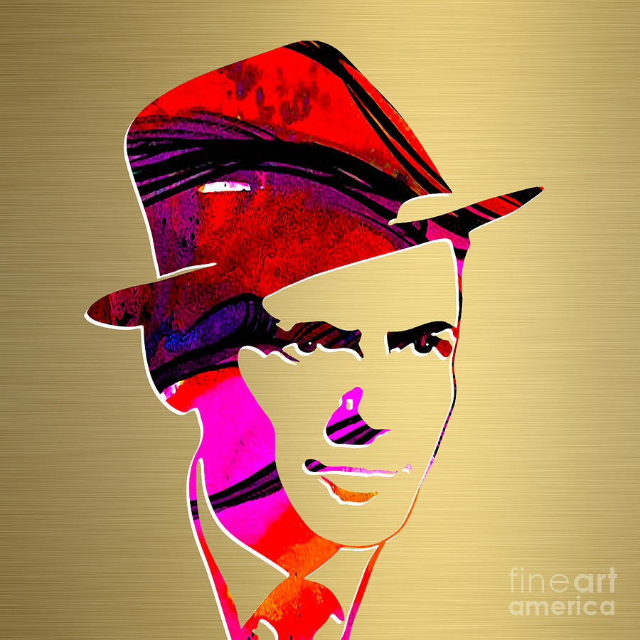 Frank Sinatra Gold Series #3 Mixed Media by Marvin Blaine