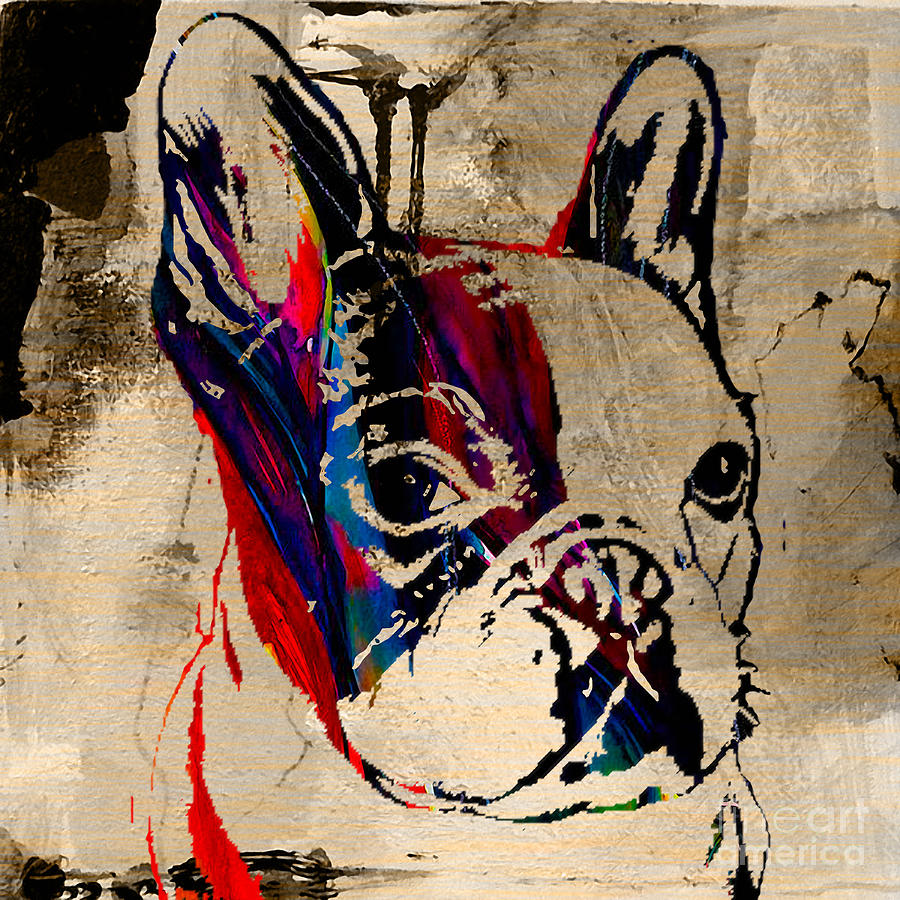 French Bulldog #3 Mixed Media by Marvin Blaine