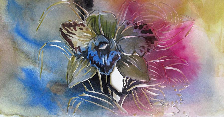Fusion Orchid #3 Painting by Alfred Ng