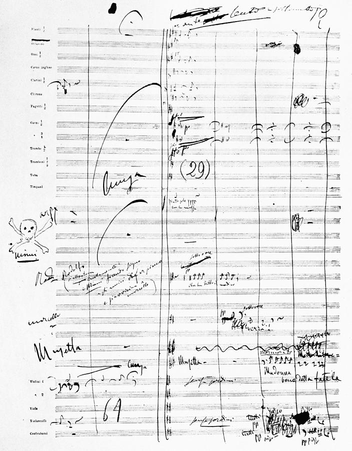 Giacomo Puccini #1 Drawing by Granger