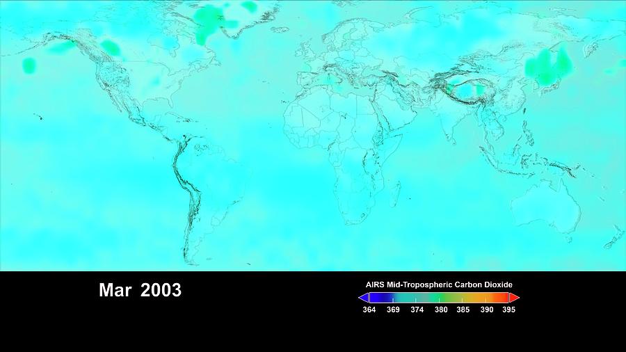 Global Carbon Dioxide Levels #3 Photograph by Nasa/science Photo Library