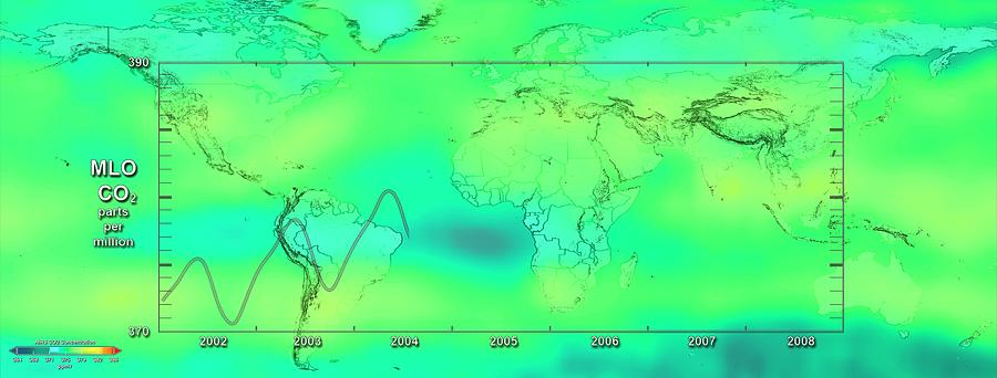 Global Carbon Dioxide Variations #3 Photograph by Nasa/gsfc-svs/science Photo Library
