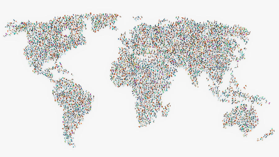 Global Population #3 Photograph by Andrzej Wojcicki