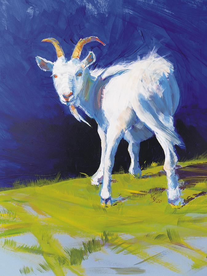 Goat Painting by Mike Jory