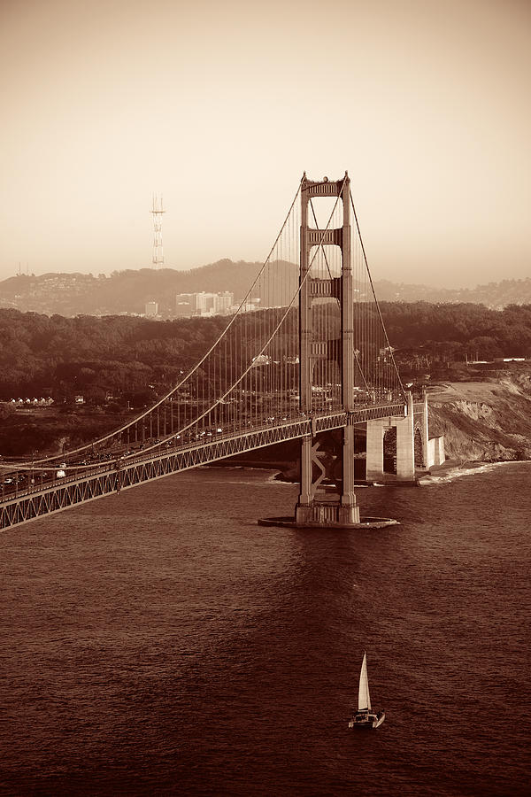 Golden Gate Bridge #3 Photograph by Songquan Deng