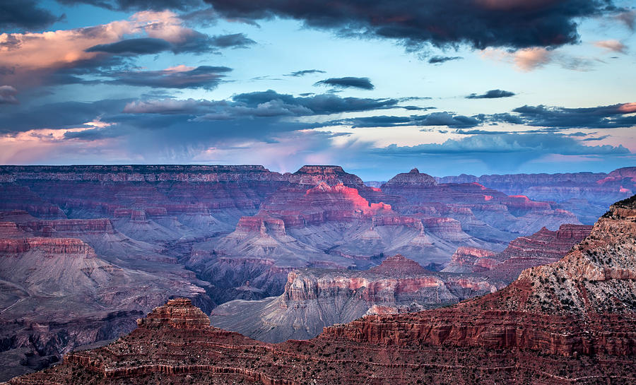 Grand Canyon sunset #3 Photograph by Pierre Leclerc Photography